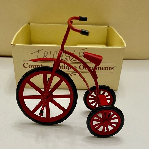 Vintage, Rare, Country Antique Toy- Ornaments- Tricycle - Picture 7 of 11